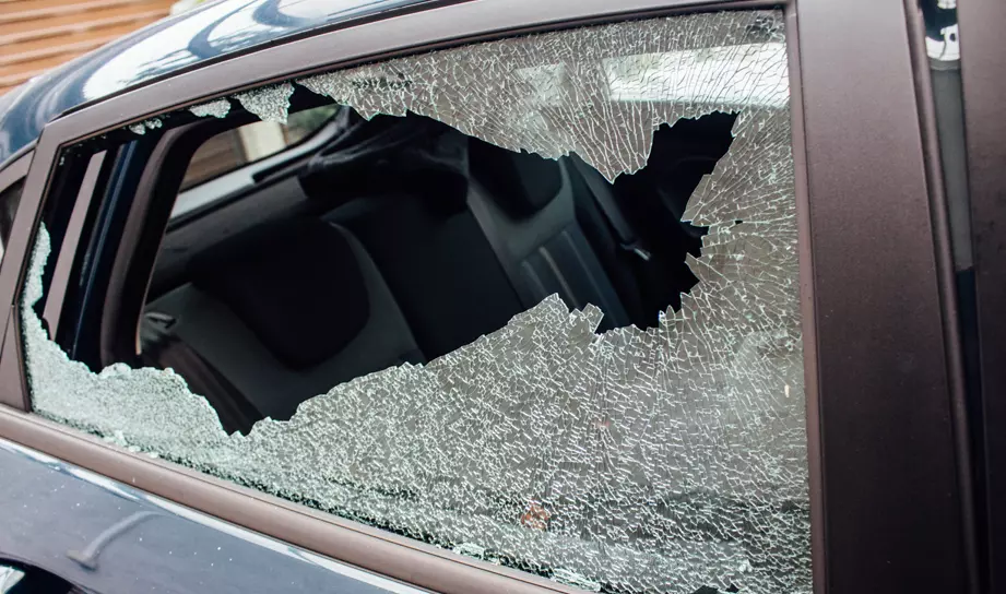 broken door glass